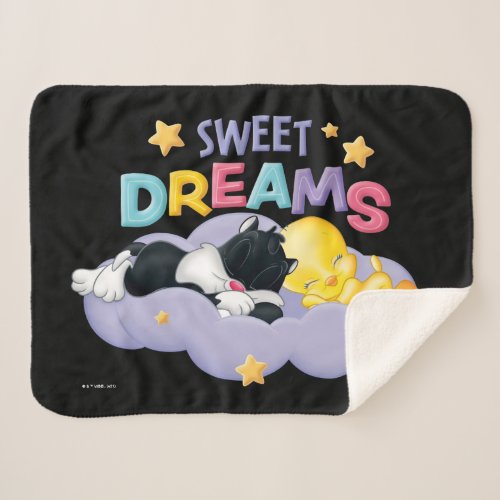 Baby SYLVESTER and TWEETY  Sweet Dreams Sherpa Blanket