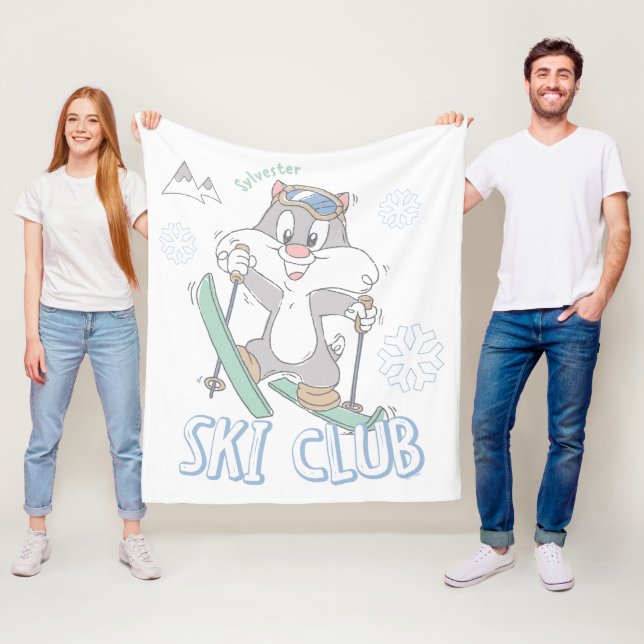 Baby SYLVESTER™ Ski Club Fleece Blanket (In Situ)