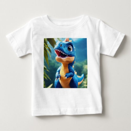 Baby T_Rex Dinosaur Fluffy and Fabulous T_Shirt