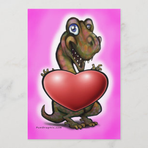 Baby T-Rex Heart Card