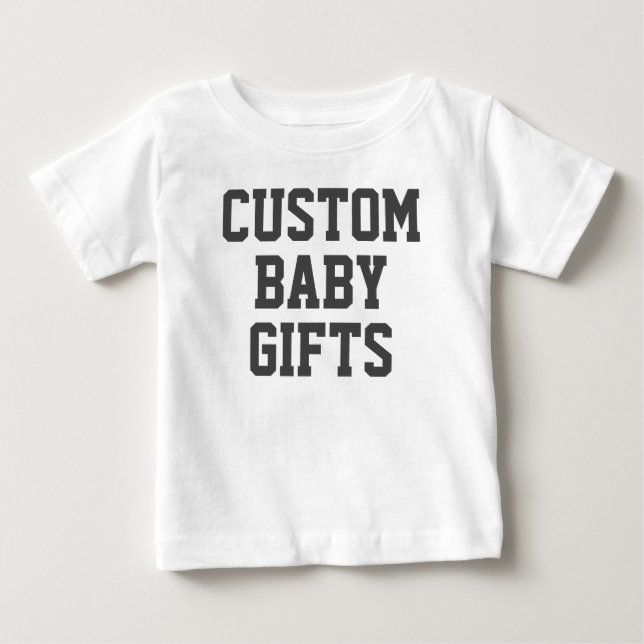 Baby T-Shirt Custom Baby Gifts Blank Template (Front)