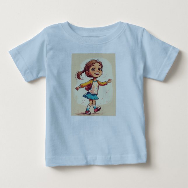 Baby T-Shirt Design: A Girl's Delight (Front)