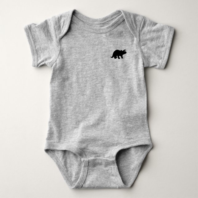 * Baby T-Shirt dinosaur, dino Baby Bodysuit (Front)