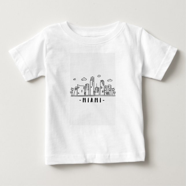Baby T-shirt featuring "Miami" (Front)