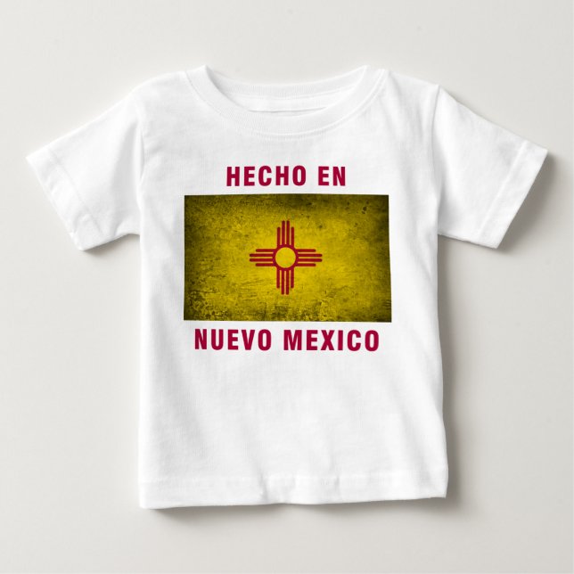 Baby T-Shirt - Hecho en Nuevo Mexico Flag (Front)