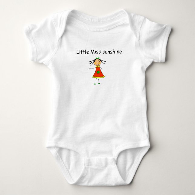 Baby T-shirt "Little Miss sunshine" Baby Bodysuit (Front)