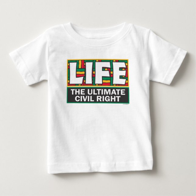 Baby t-shirt or one-piece. (Front)