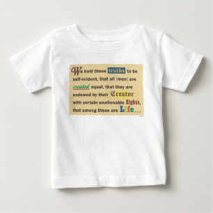 Baby t-shirt or one-piece.