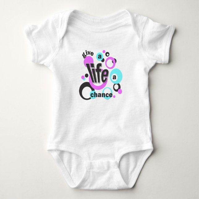 Baby t-shirt or one-piece. baby bodysuit (Front)