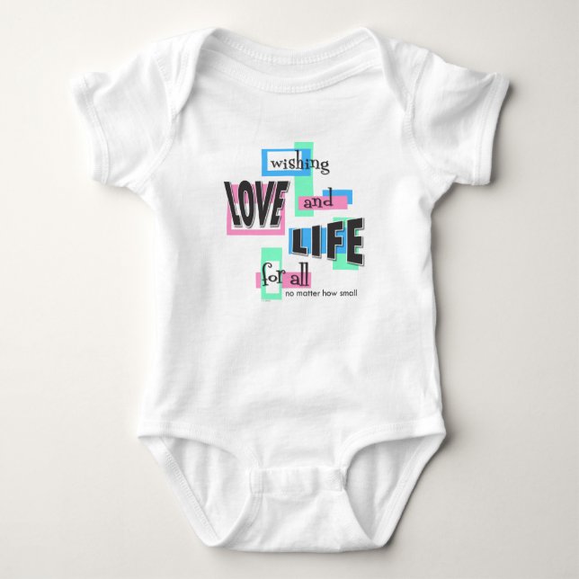 Baby t-shirt or one-piece. baby bodysuit (Front)