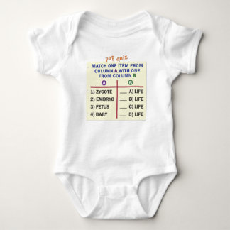Baby t-shirt or one-piece. baby bodysuit