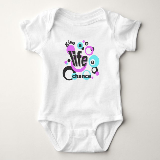 Baby t-shirt or one-piece. bodysuit (Front)