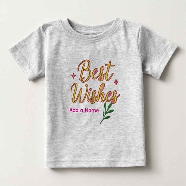  Baby T-Shirt – Personalized with  Name (Front)