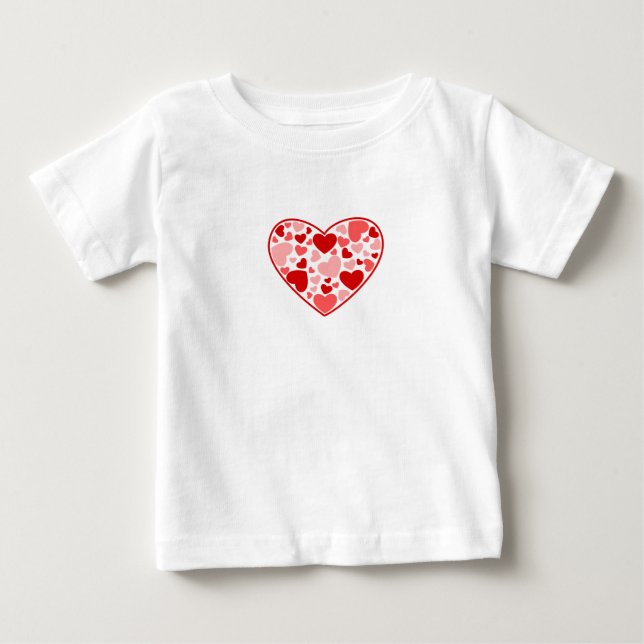 Baby T-Shirt-Valentine Hearts T-Shirt (Front)