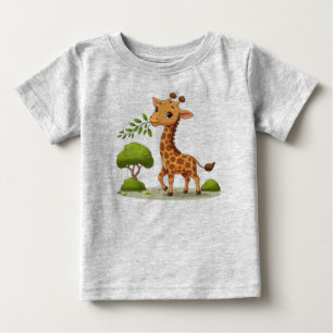 Baby T-shirt with Cute Giraffe print