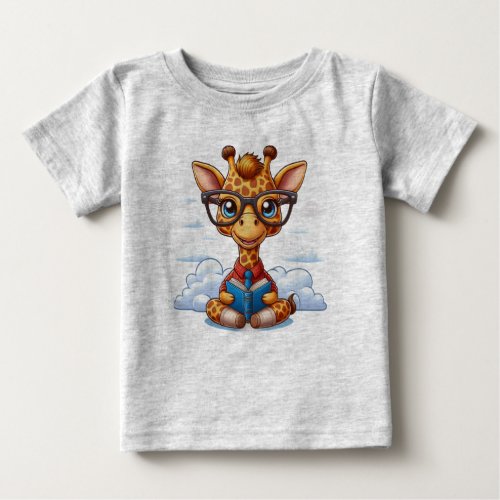 Baby T_shirt with Cute Giraffe Print