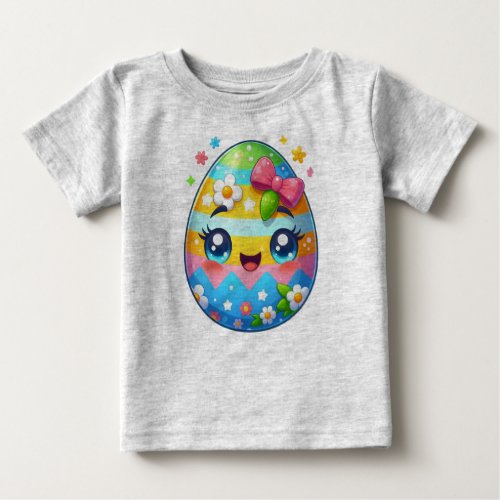 Baby T_shirt with Easter egg print