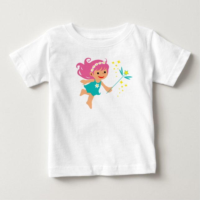 Baby t-shirt with fairy girl (Front)