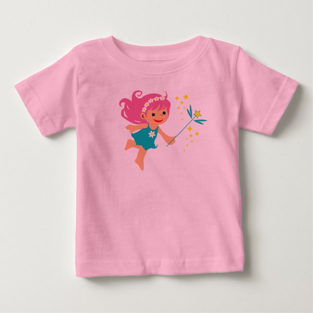 Baby t-shirt with fairy girl (Front)
