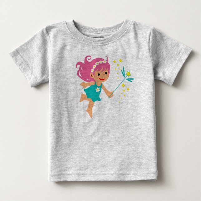 Baby t-shirt with fairy girl (Front)