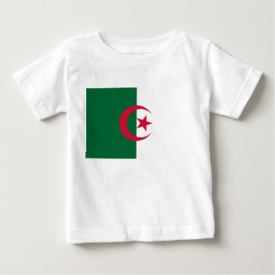 Baby T-Shirt with Flag of Algeria