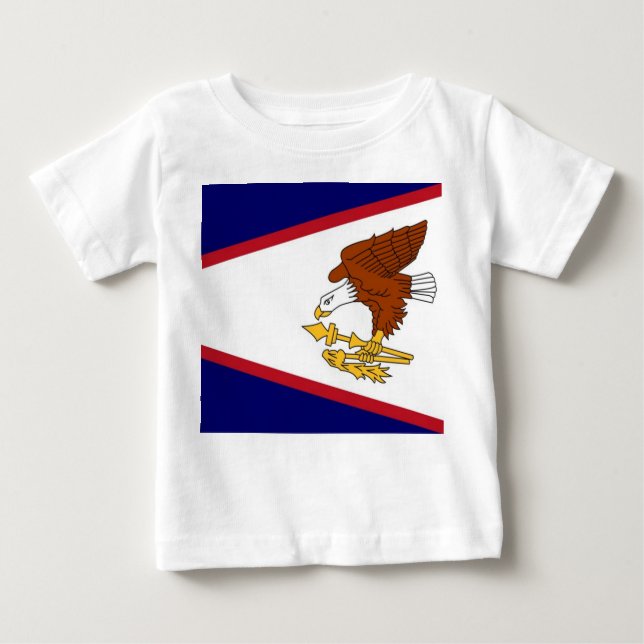 Baby T-Shirt with Flag of American Samoa (Front)