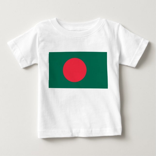 Baby T-Shirt with Flag of Bangladesh (Front)