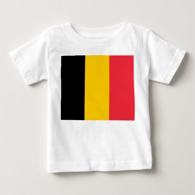 Baby T-Shirt with Flag of Belgium (Front)