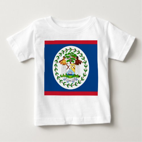 Baby T_Shirt with Flag of Belize