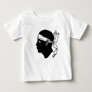 Baby T-Shirt with Flag of Corsica