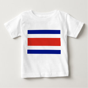 Baby T-Shirt with Flag of Costa Rica