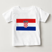 Baby T-Shirt with Flag of Croatia