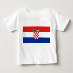 Baby T-Shirt with Flag of Croatia