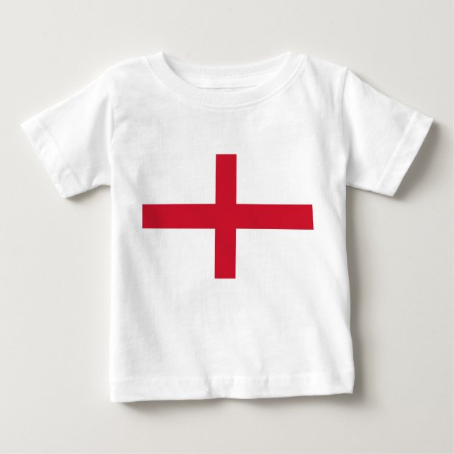 Baby T-Shirt with Flag of England (Front)