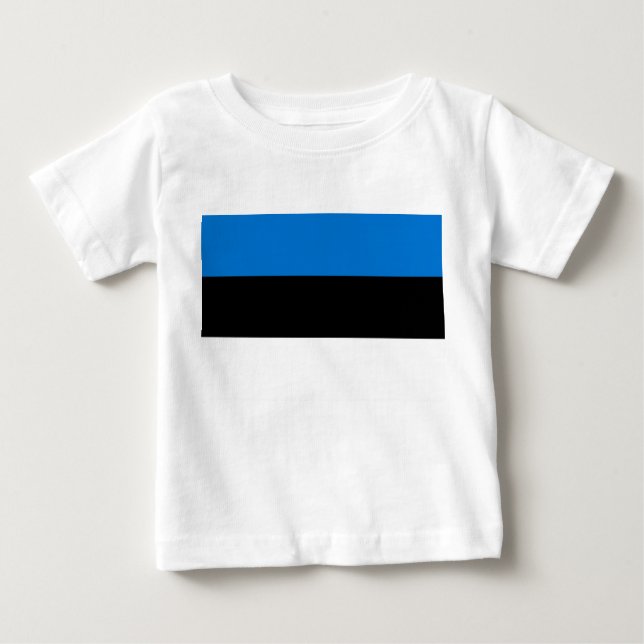 Baby T-Shirt with Flag of Estonia (Front)