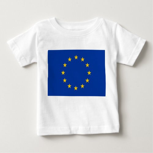 Baby T_Shirt with Flag of European Union