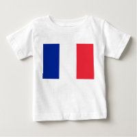 Baby T-Shirt with Flag of France