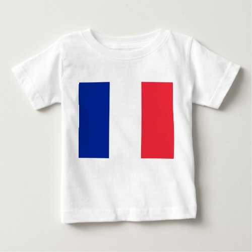 Baby T_Shirt with Flag of France