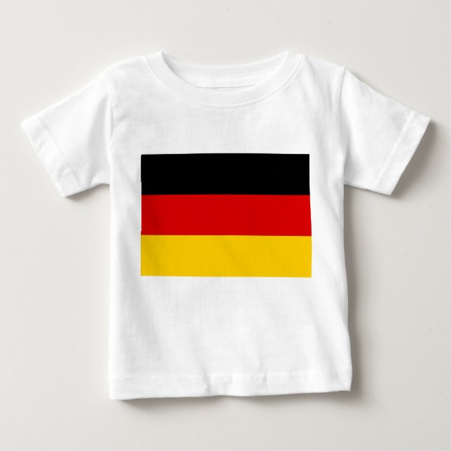 Baby T-Shirt with Flag of Germany (Front)