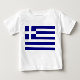 Baby T-Shirt with Flag of Greece