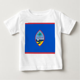 Baby T Shirt with Flag of Guam, U.S.A.