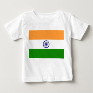 Baby T-Shirt with Flag of India