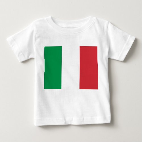 Baby T_Shirt with Flag of Italy