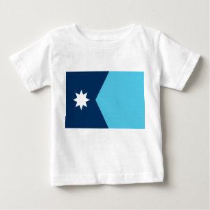 Baby T-Shirt with Flag of Minnesota, USA