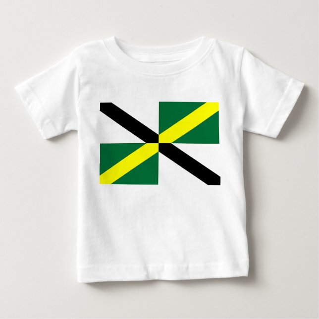 Baby T-Shirt with Flag of Monterey City, U.S.A. (Front)
