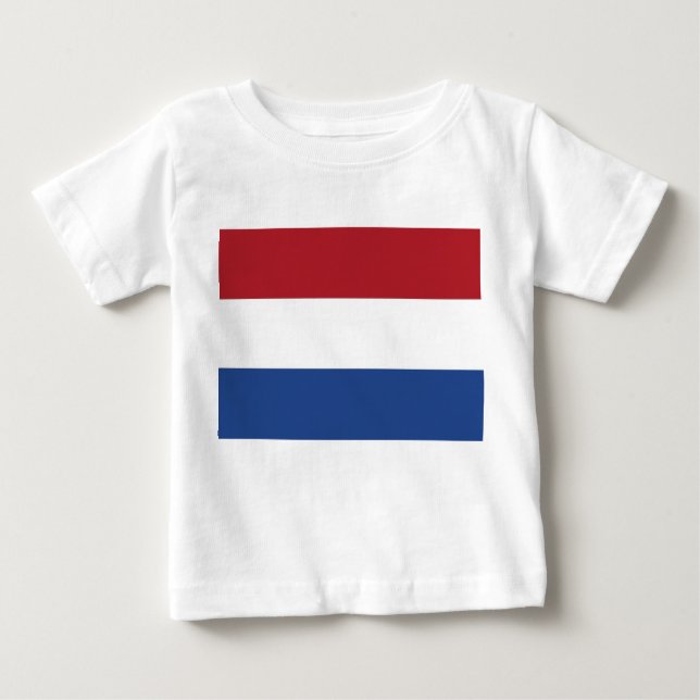 Baby T-Shirt with Flag of Netherlands (Front)