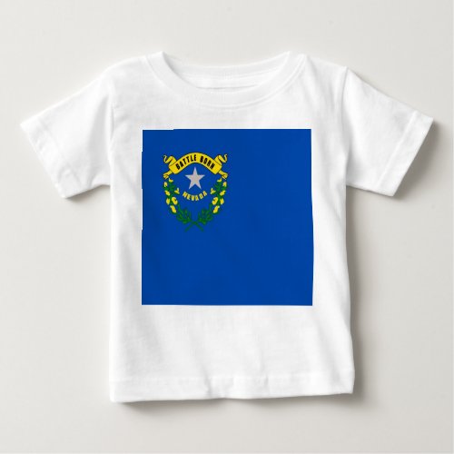 Baby T Shirt with Flag of Nevada