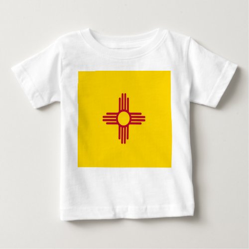 Baby T Shirt with Flag of New Mexico