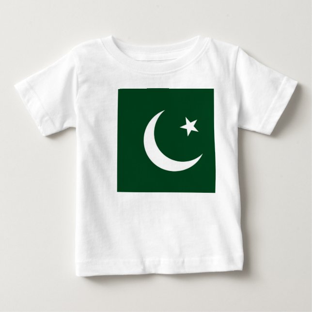 Baby T-Shirt with Flag of Pakistan (Front)