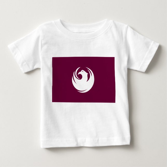 Baby T-Shirt with Flag of Phoenix City (Front)